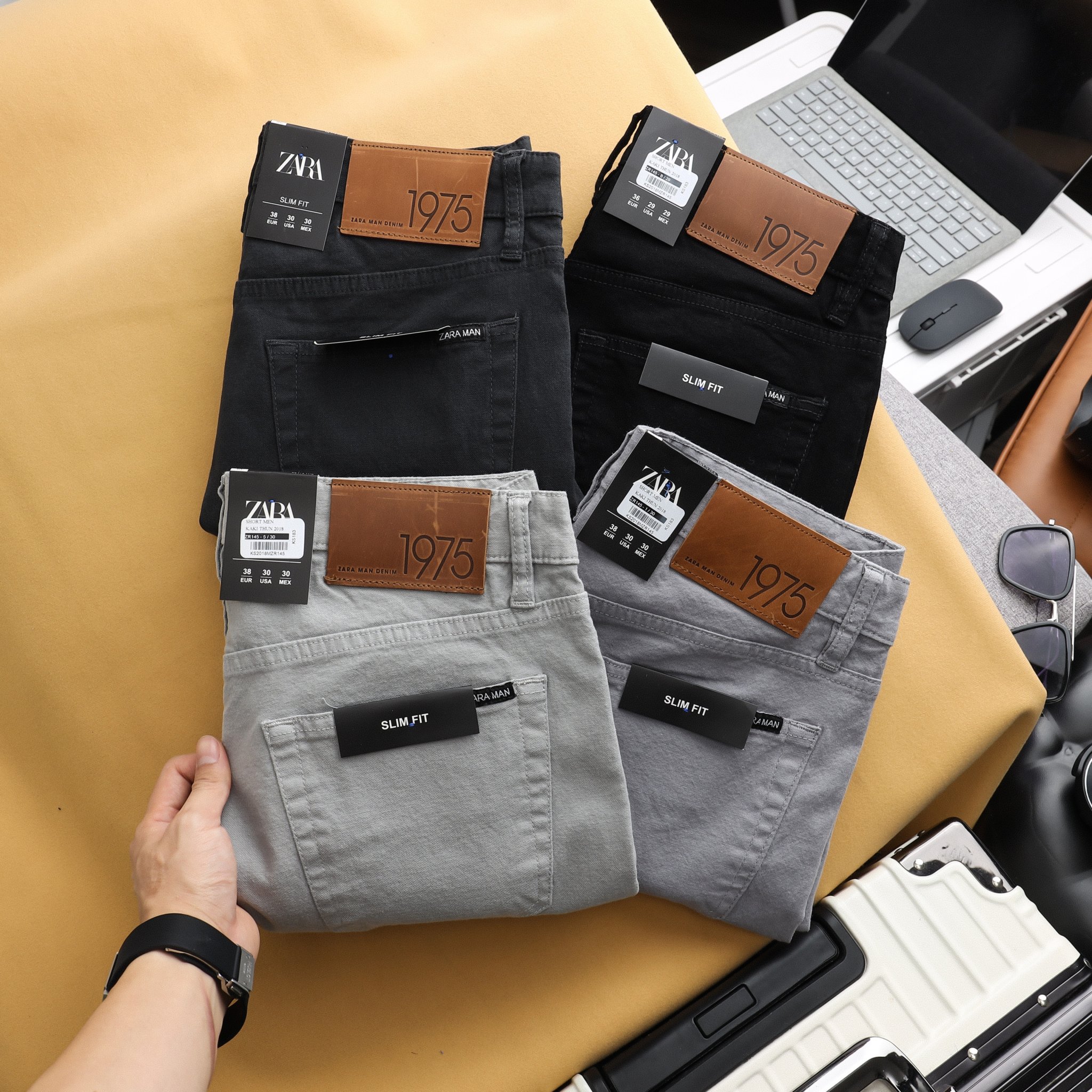 Quần short kaki jean ZR QS14