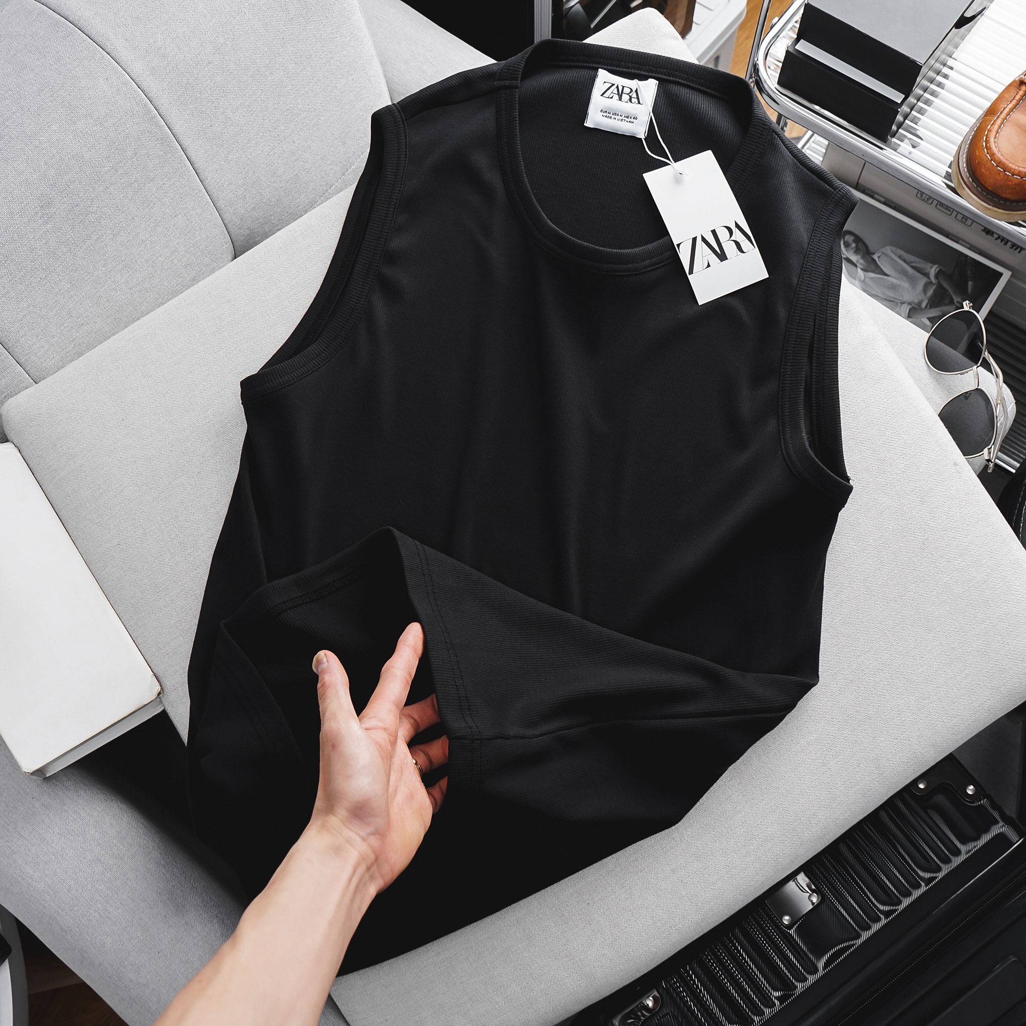 Áo tanktop dệt gân ZR BL181