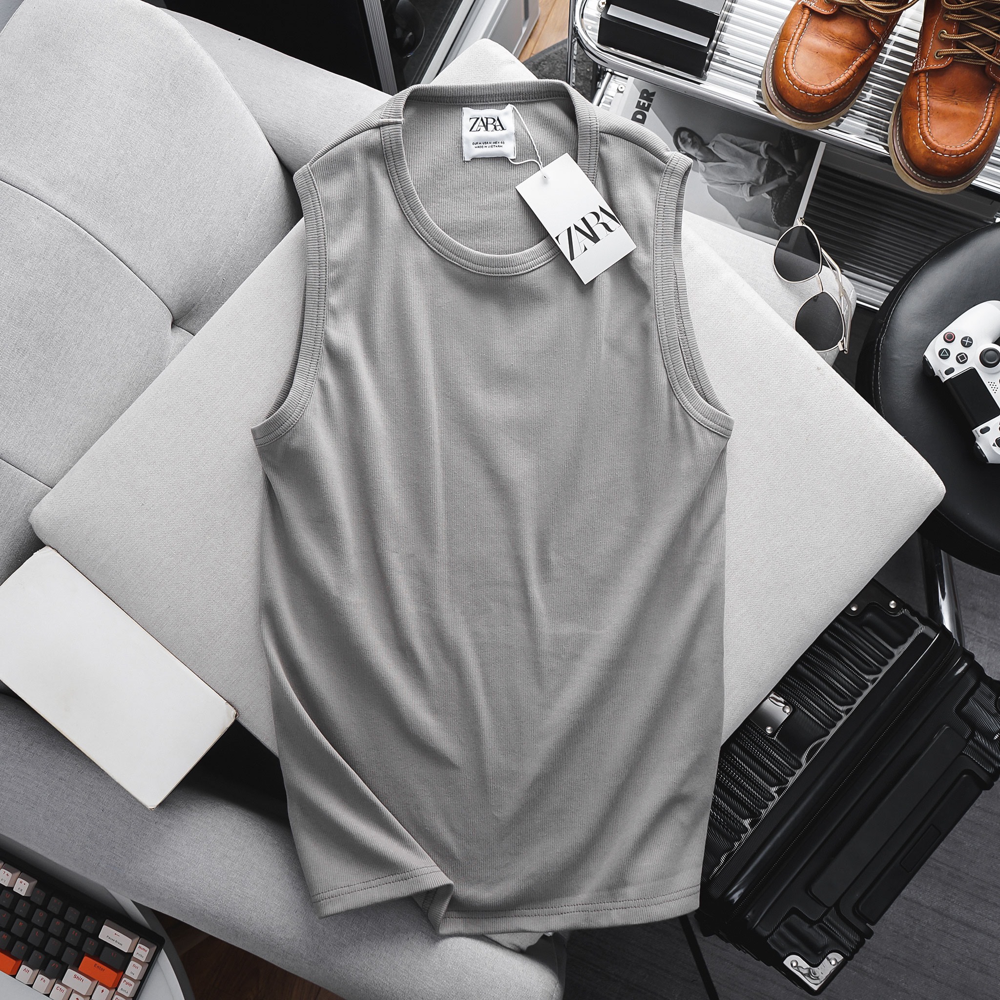Áo tanktop dệt gân ZR BL181