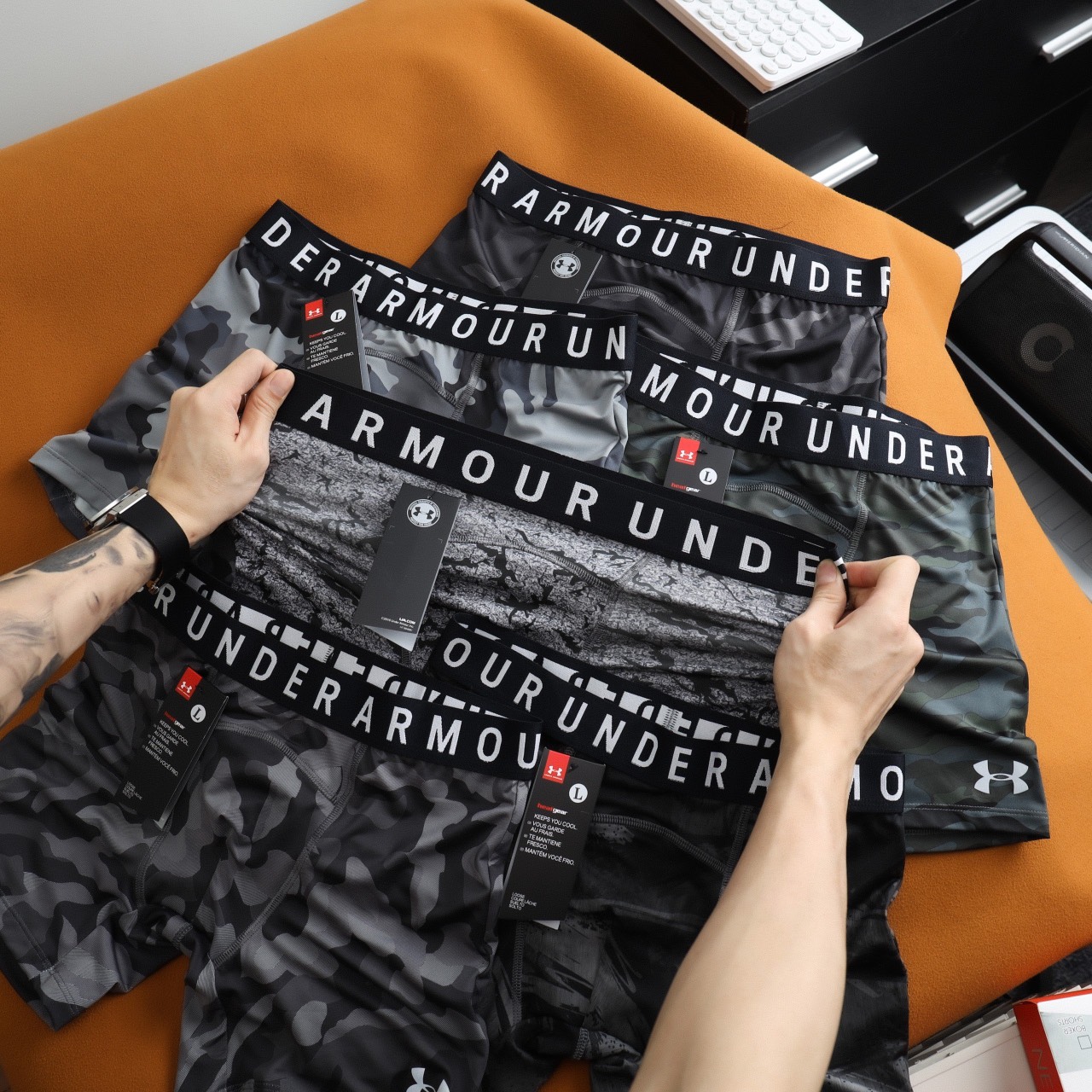 Quần lót boxer dài thể thao UA BX15