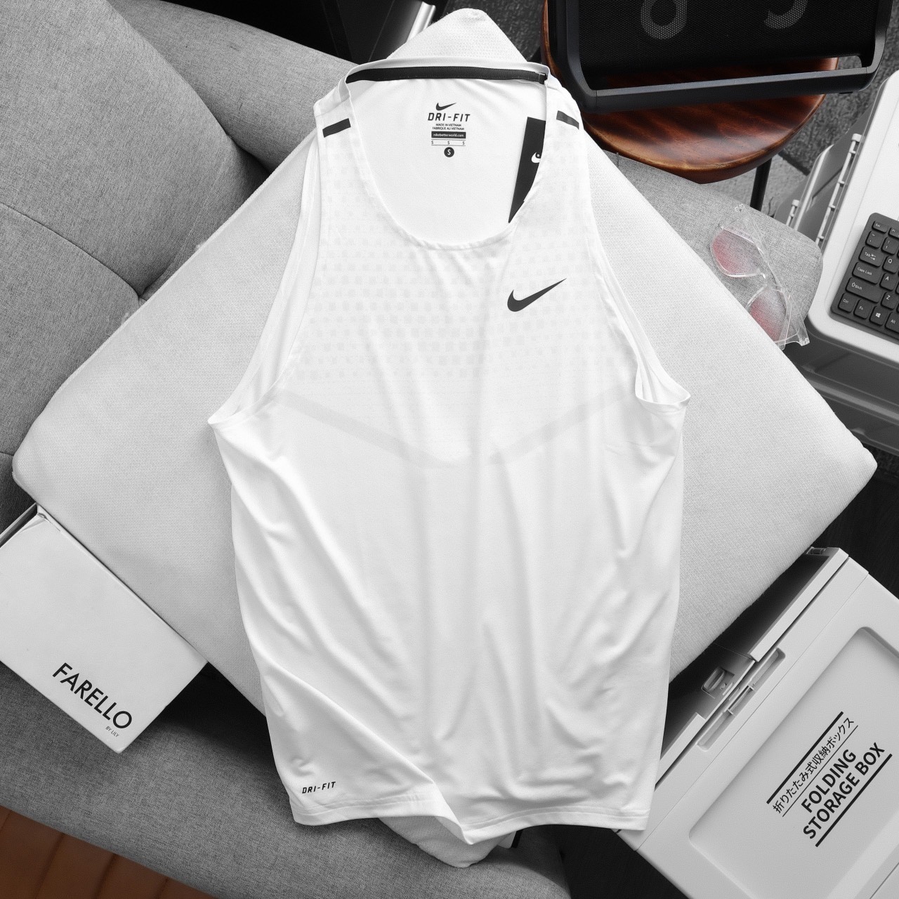 Áo tanktop dệt kim NK BL12