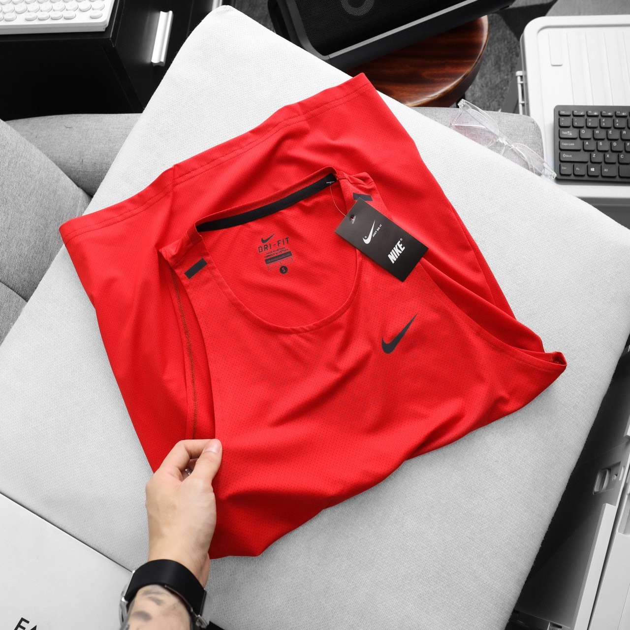 Áo tanktop dệt kim NK BL12