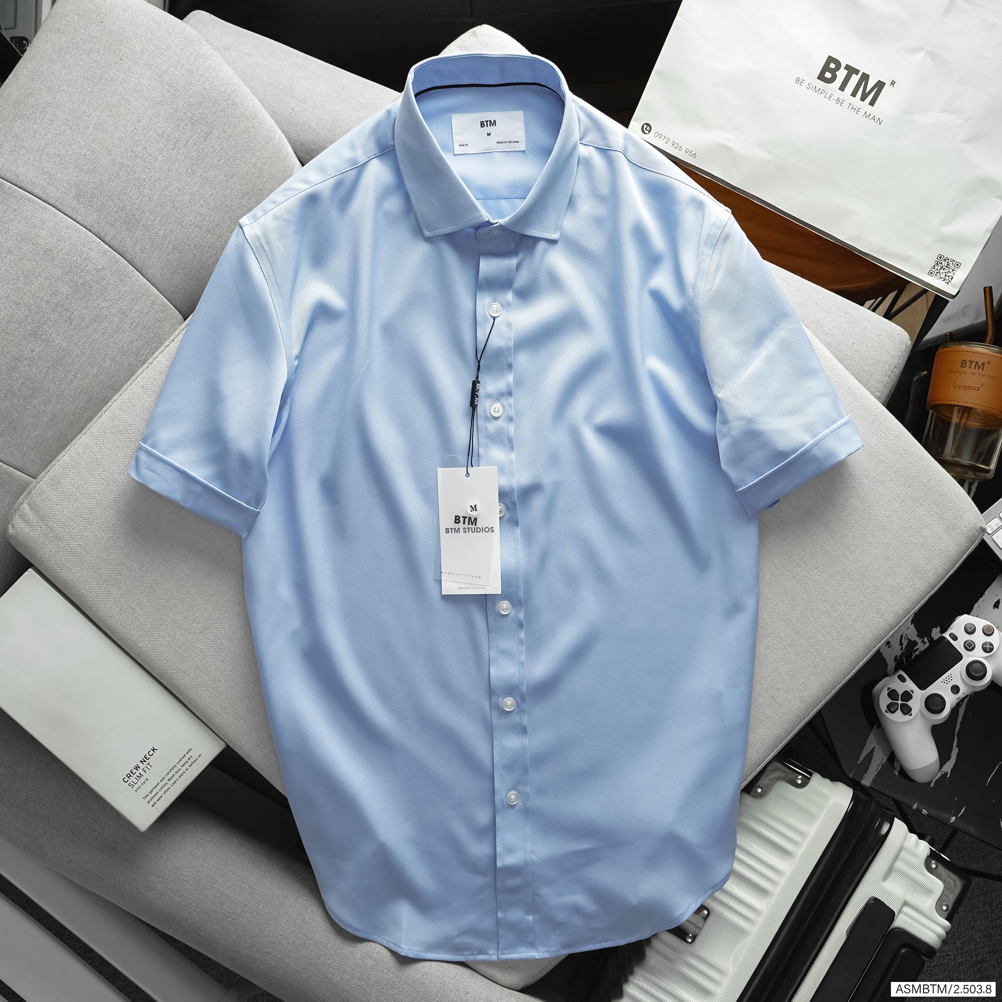 Áo sơ mi chéo BTM 25038