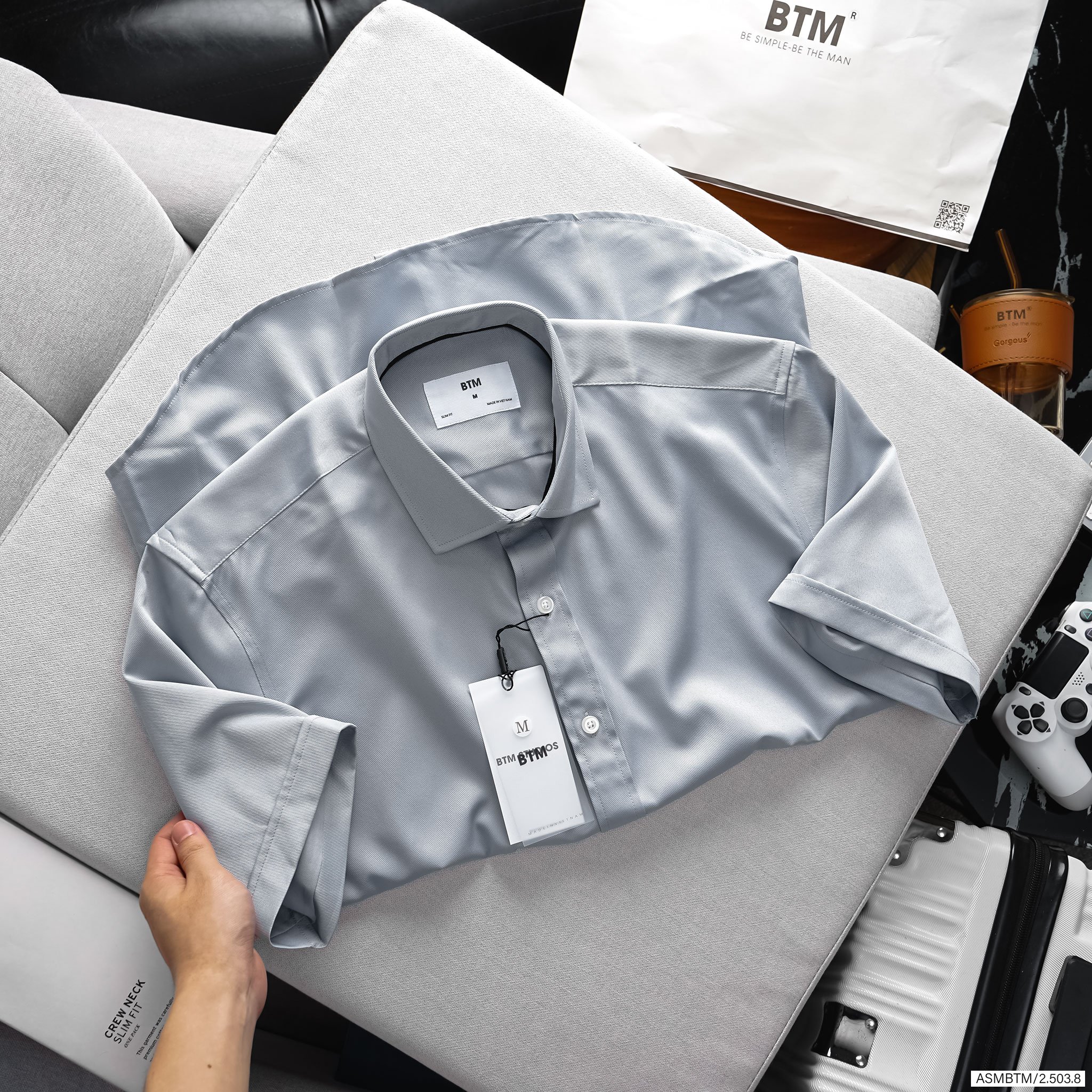 Áo sơ mi chéo BTM 25038