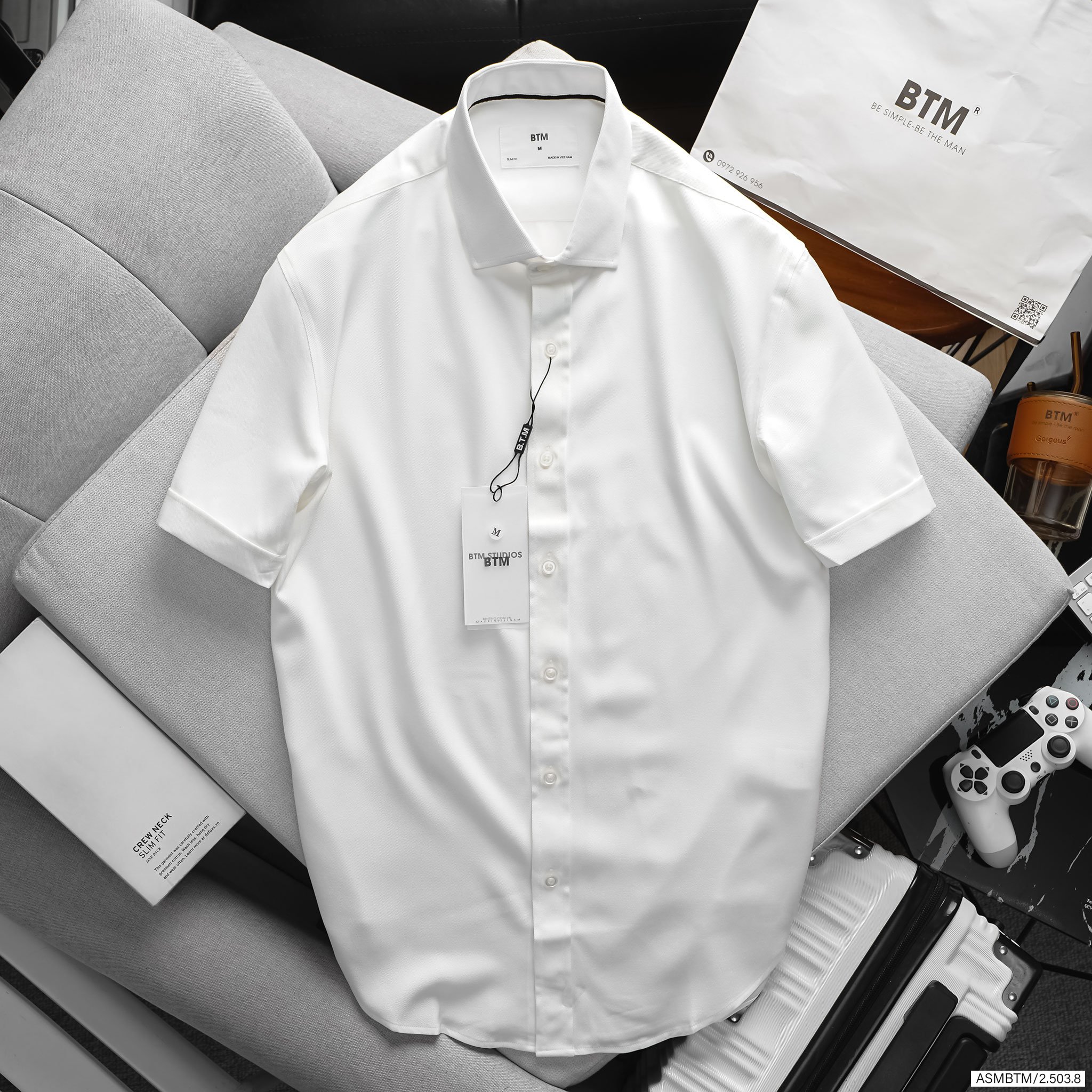 Áo sơ mi chéo BTM 25038