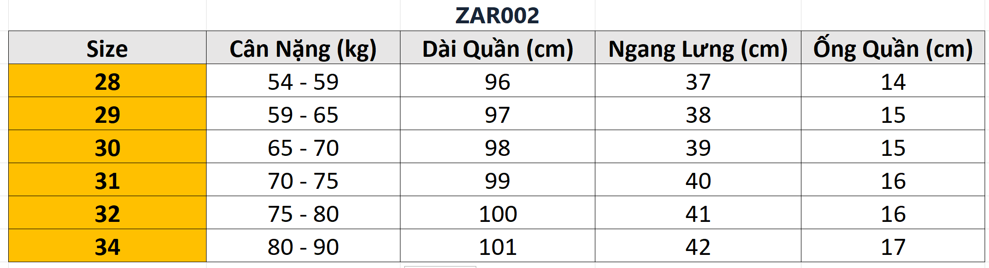 Quần Jeans dài ZR ZAR002
