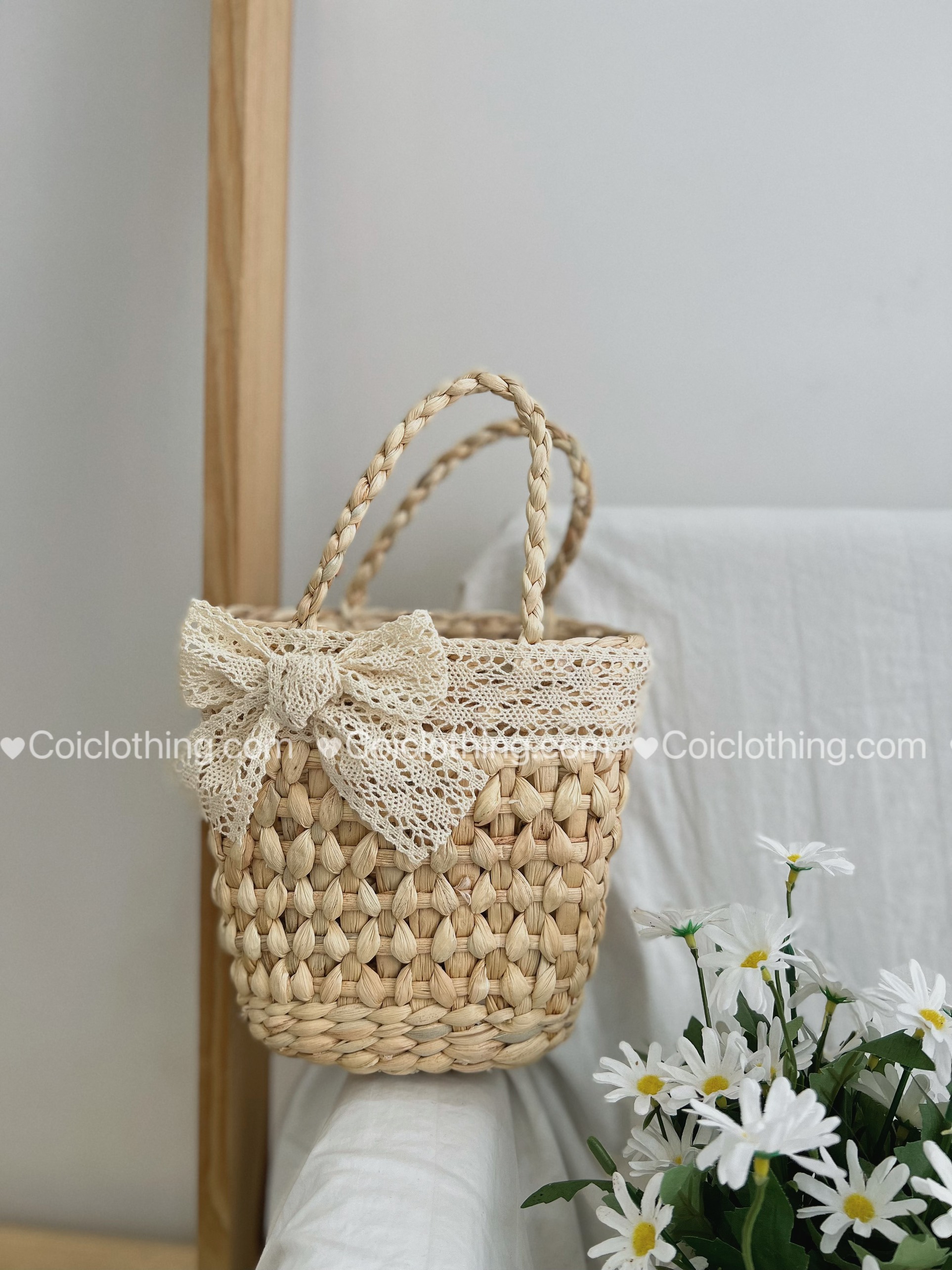 Lục bình đan mini xách tay