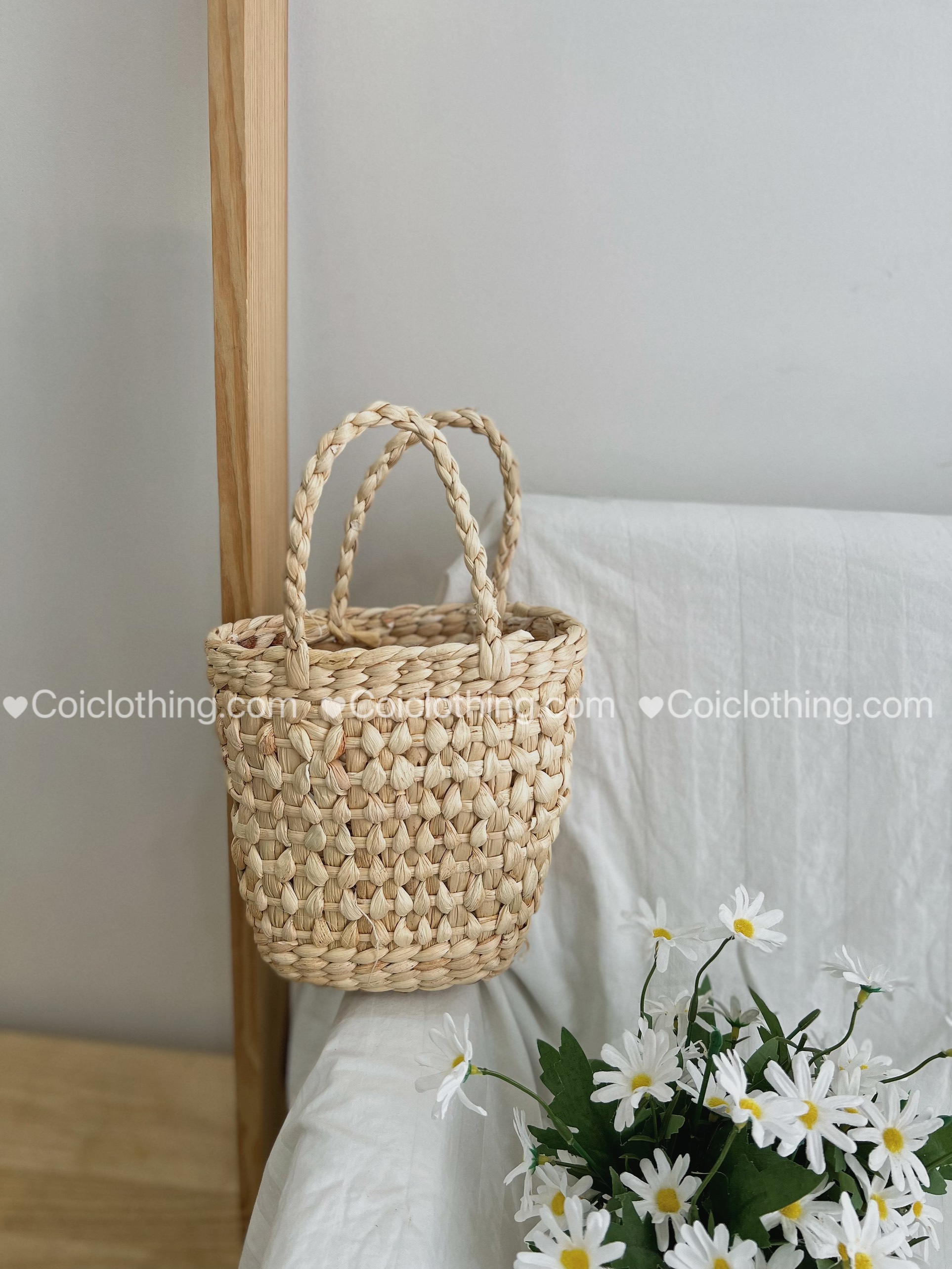 Lục bình đan mini xách tay