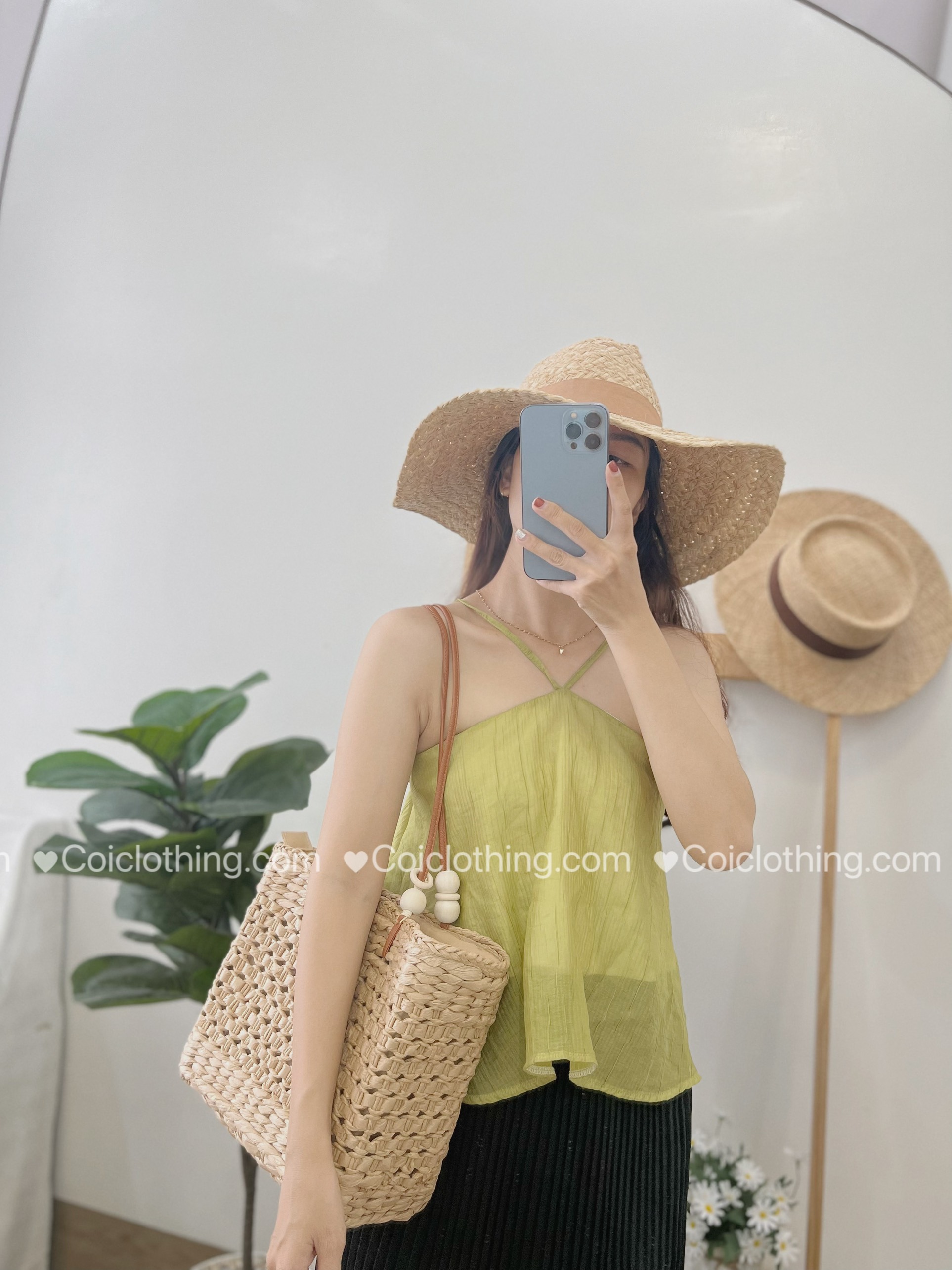 Túi cói XT thưa dây hột