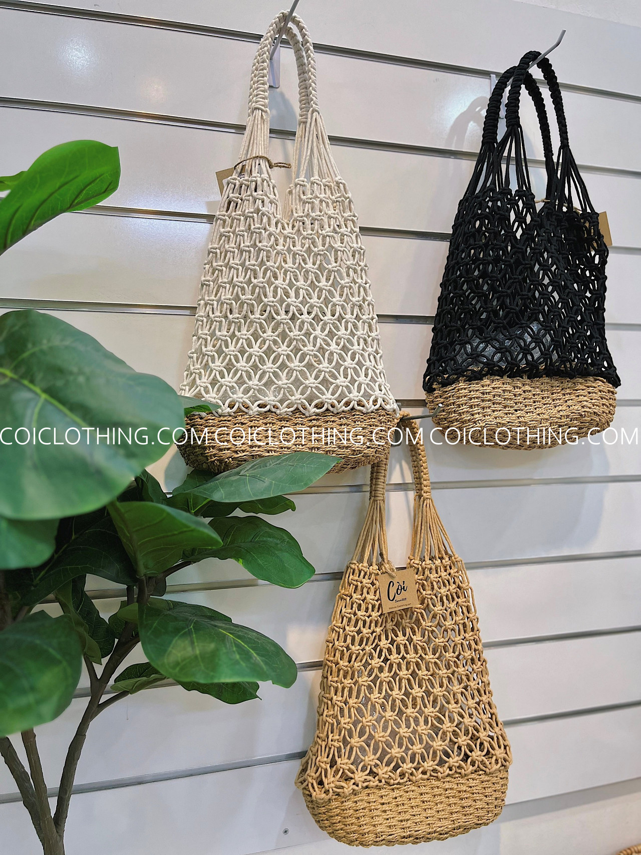 Túi lưới đế cói