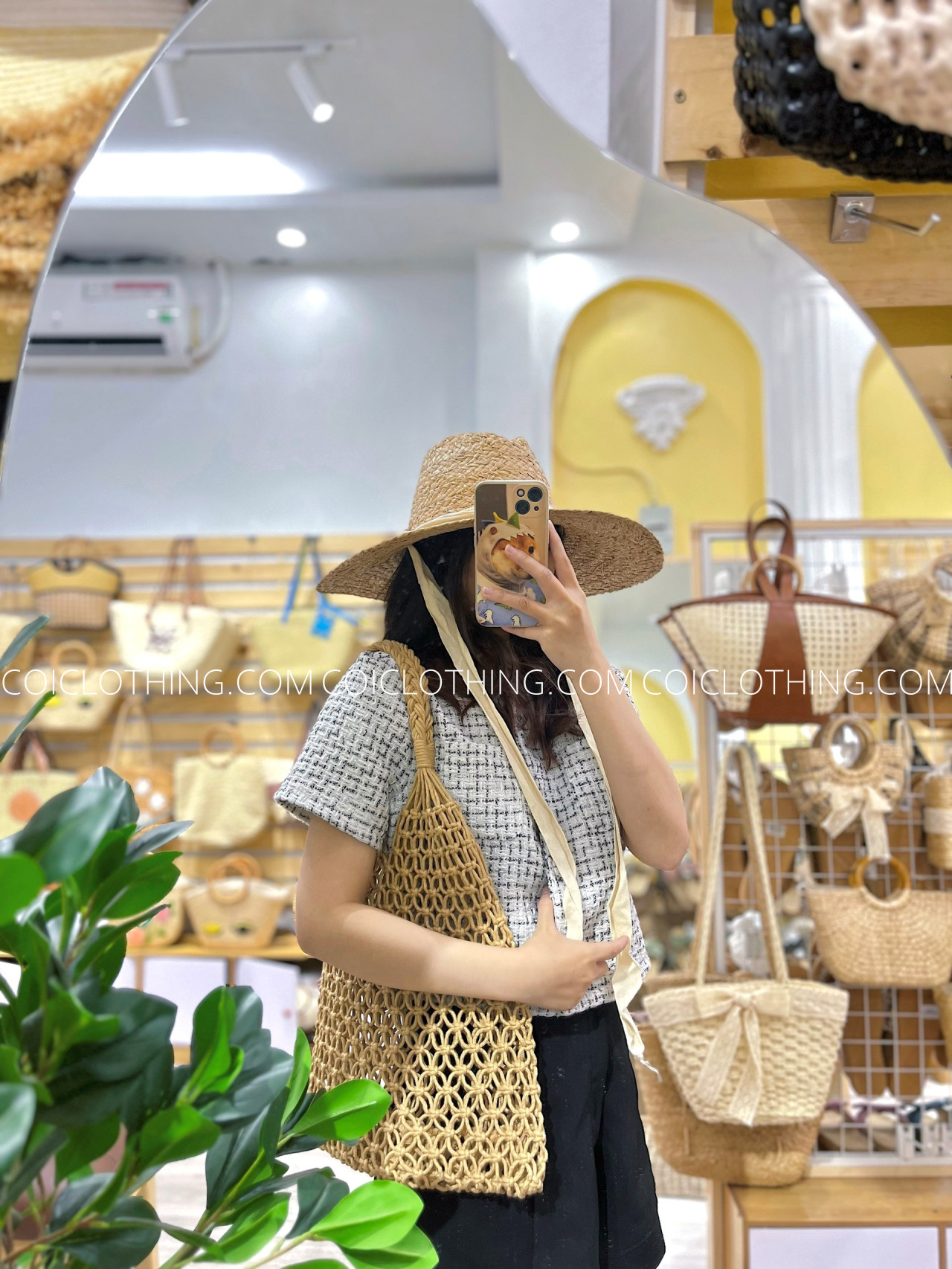 Túi lưới tay cầm