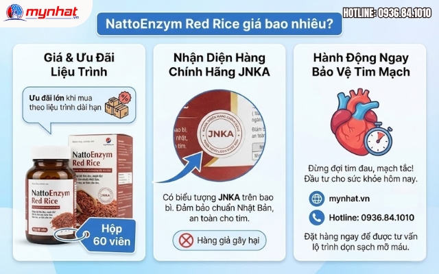 NattoEnzym Red Rice giá bao nhiêu? Mua ở đâu chính hãng?