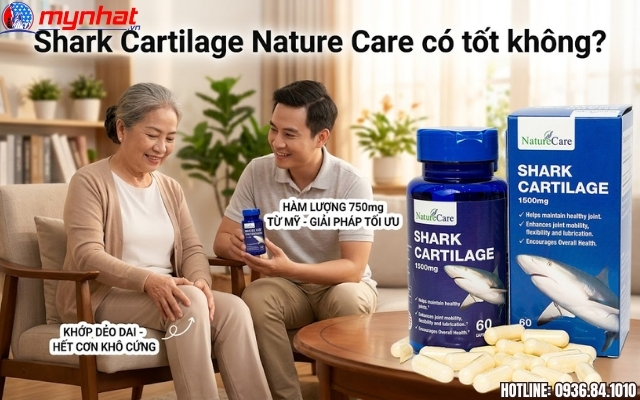 Shark Cartilage Nature Care có tốt không? Tại sao hàm lượng 750mg từ Mỹ lại được tin dùng?
