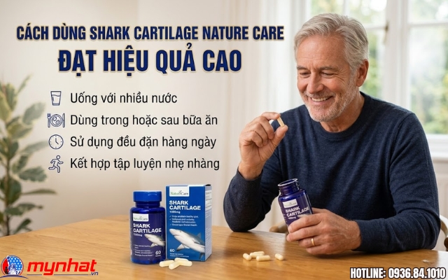Lộ trình tái tạo sụn khớp gối tại nhà cùng Shark Cartilage Nature Care
