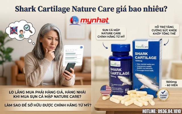 Shark Cartilage Nature Care giá bao nhiêu? Mua ở đâu chính hãng?