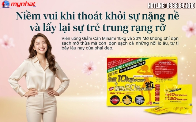 Giảm cân Minami 10kg giá bao nhiêu? Đặt mua ngay tại Mỹ Nhật
