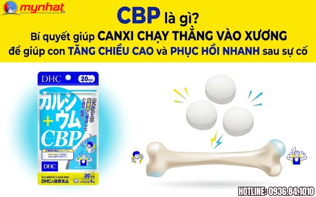 CBP là gì? Bí mật giúp bỏ sung Canxi vào xương từ DHC