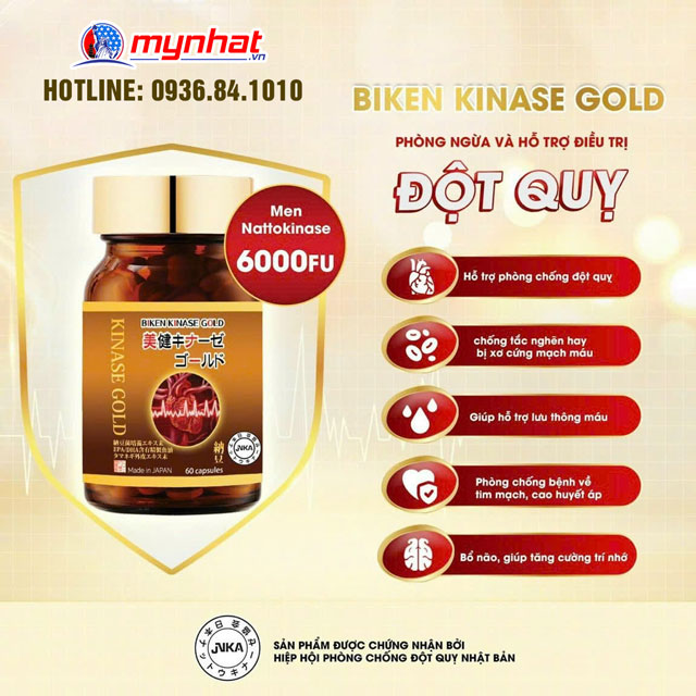 Công dụng chính của sản phẩm Biken Kinase Gold Nhật Bản