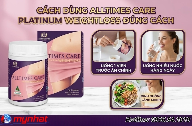 Cách dùng Alltimes Care Platinum Weightloss đúng cách