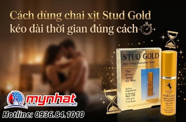 Cách dùng chai xịt Stud Gold kéo dài thời gian đúng cách