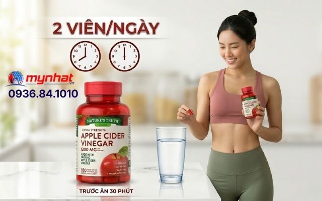 Cách Dùng Nature's Truth Apple Cider Vinegar 1200mg Hiệu Quả