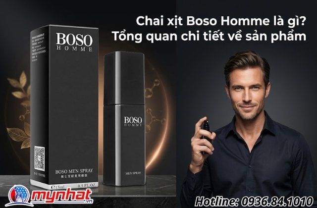 Chai xịt Boso Homme là gì? Tổng quan chi tiết về sản phẩm