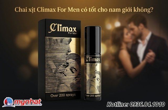 Chai xịt Climax For Men có tốt cho nam giới không?