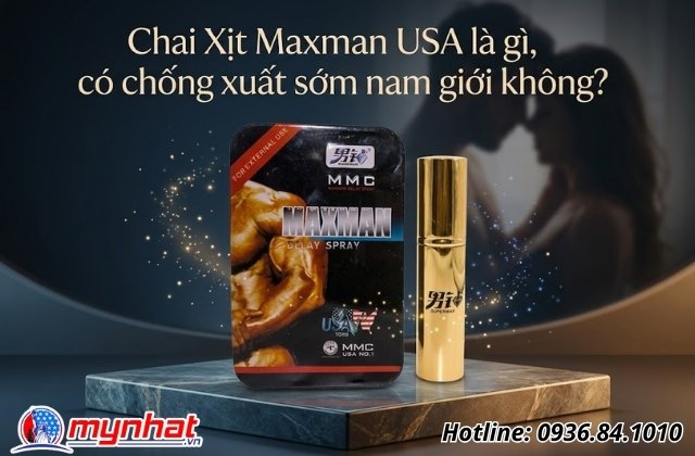 Chai Xịt Maxman USA là gì, có chống xuất sớm nam giới không?