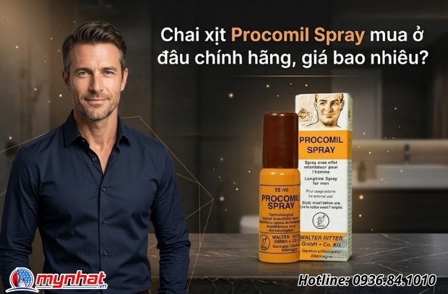 Chai xịt Procomil Spray mua ở đâu chính hãng, giá bao nhiêu?
