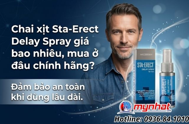 Chai xịt Sta-Erect Delay Spray giá bao nhiêu, mua ở đâu chính hãng?
