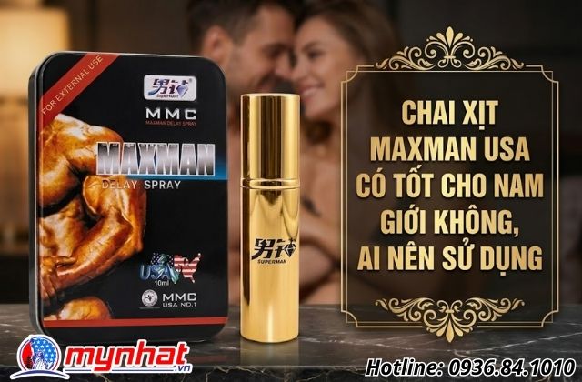 Chai xịt Maxman USA có tốt cho nam giới không, ai nên sử dụng