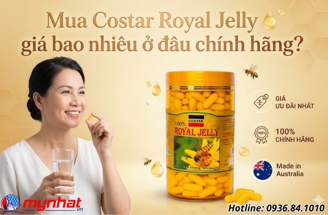 Mua Costar Royal Jelly giá bao nhiêu ở đâu chính hãng?