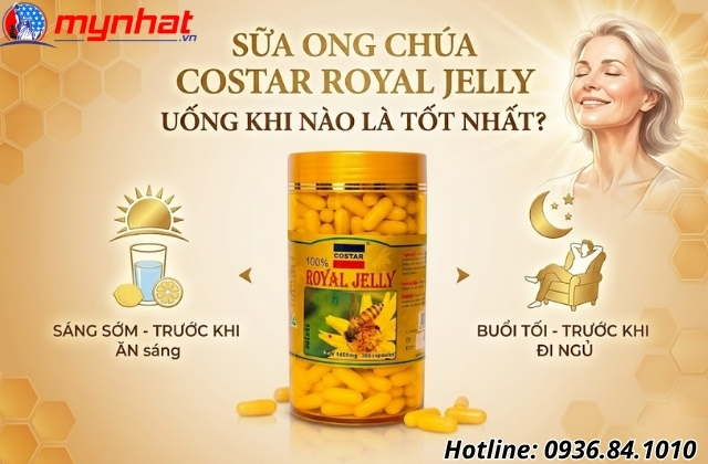 Sữa ong chúa Costar Royal Jelly uống khi nào là tốt nhất?
