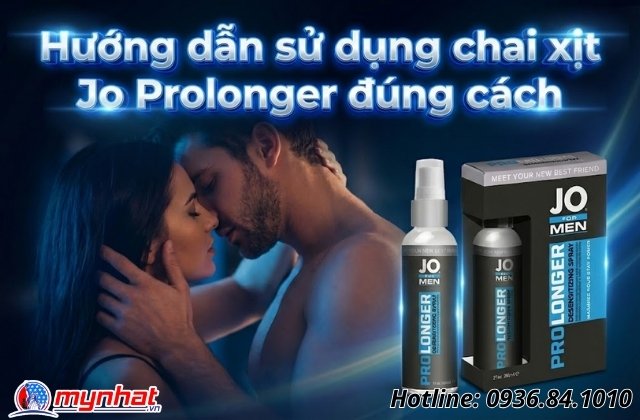 Hướng dẫn sử dụng chai xịt Jo Prolonger đúng cách