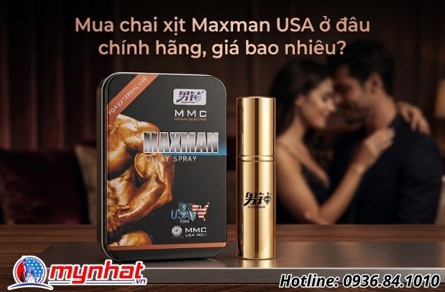 Mua chai xịt Maxman USA ở đâu chính hãng, giá bao nhiêu?