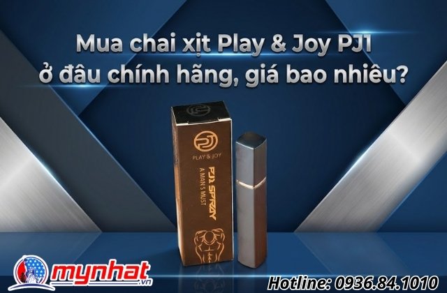 Mua chai xịt Play & Joy PJ1 ở đâu chính hãng, giá bao nhiêu?
