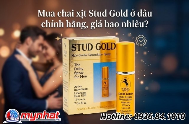 Mua chai xịt Stud Gold ở đâu chính hãng, giá bao nhiêu?