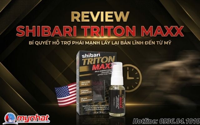 Xịt Shibari Triton Maxx hỗ trợ phái mạnh lấy lại bản lĩnh