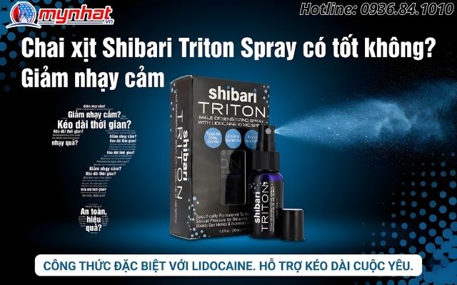 Chai xịt Shibari Triton Spray có tốt không?