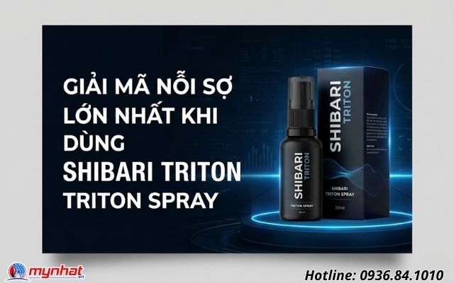 Giải mã nỗi sợ lớn nhất khi dùng Shibari Triton Spray