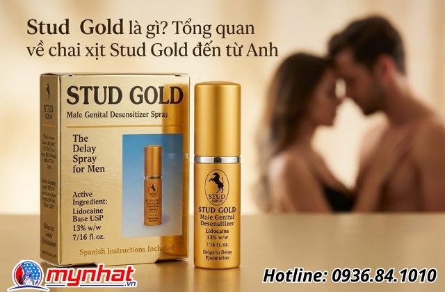 Stud Gold là gì? Tổng quan về chai xịt Stud Gold đến từ Anh