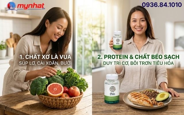 Thực đơn kết hợp cùng Detox & Clean Orin để giữ dáng bền vững