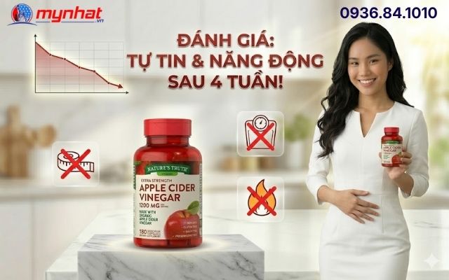 Viên Uống Nature's Truth Apple Cider Vinegar 1200mg Có Tốt Không?