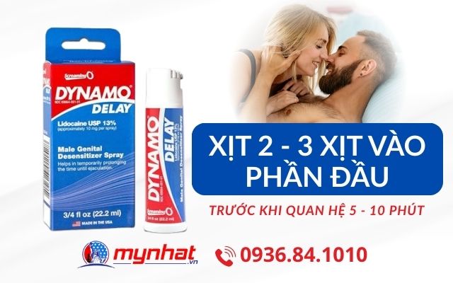 Cách sử dụng Xịt Kéo Dài Thời Gian Dynamo Delay Spray