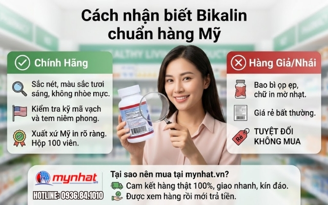 cách phân biệt thật giả Viên uống hỗ trợ xương khớp Bikalin