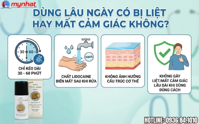Dùng chai xịt  Viga 240000 trong thời gian dài có sao không?