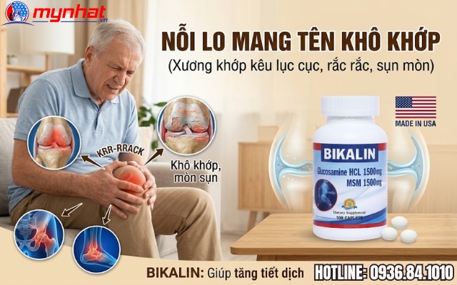 viên uống Bikalin giúp giảm khô khớp