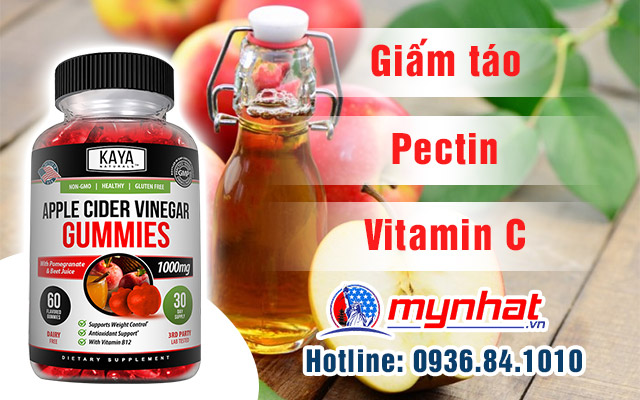 Thành phần của viên uống giấm táo Apple Cider Vinegar Gummies