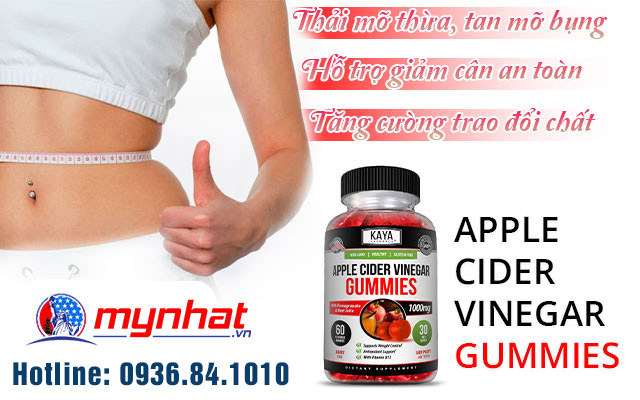 Công dụng nổi bật của thuốc giảm cân Apple Cider Vinegar Gummies