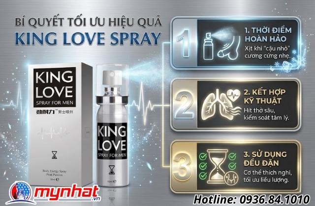 Những cách tối ưu hiệu quả của xịt King Love